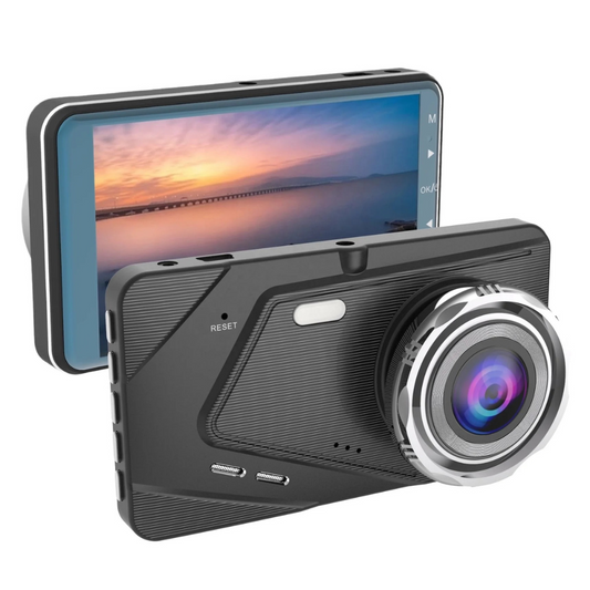 Camera Auto DVR, iVYO Ecran LCD, Diagonala 3 inch, Full HD, Rezolutie de 1080p, 120 FOV, Senzor G, Inregistrare in Bucla, Suporta Card MicroSD de pana la 32GB