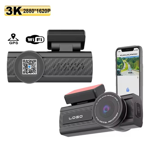Camera Auto 3K,Aplicatie Mobila,Unghi 170°, Night Vision, Inregistrare in bucla