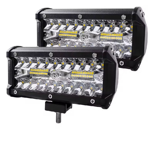 Set 2 Proiectoare Led Auto, 120W/12V-24V, Combo si Spot . IP68