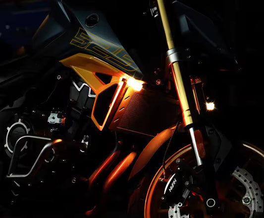 2 Stroboscope LED AROVER Wireless, cu Magnet, Acumulator și Telecomandă – Pentru Auto, Moto și Biciclete