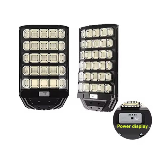 Lampă Solară Stradală Arover 1600W – 120.000 lm, Senzor Lumină & Mișcare, Telecomandă, IP66, Suport Inclus