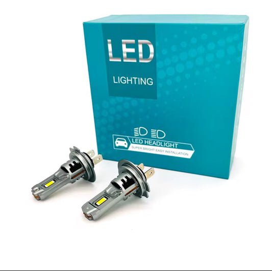 Set 2 Becuri Led K7 1 la 1 ,Canbus,Fara polaritate 100w, 10.000lm, alb 6000k, IP68, compatibil H1, H4, H7, H11,HB3,HB4,9012