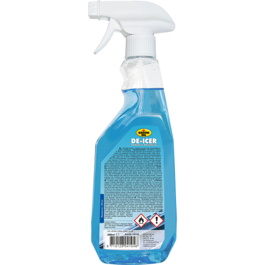Solutie pentru dezghetat geamuri auto KROON OIL De-Icer 04104, recipient cu pulverizator, 500 ml