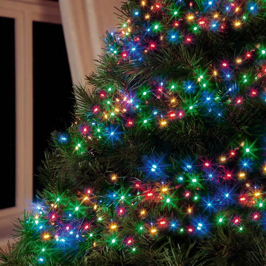 Instalație Luminoasă LED cu 300 de LED-uri pentru Bradul de Crăciun și Decorațiuni Interioare, Iluminat Decorativ Festiv pentru Sărbători