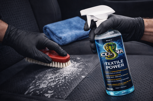Cobra Textile Power – Soluție Profesională pentru Curățarea Tapițeriei Auto și Mochetelor | Curățare Textile – 500 ml