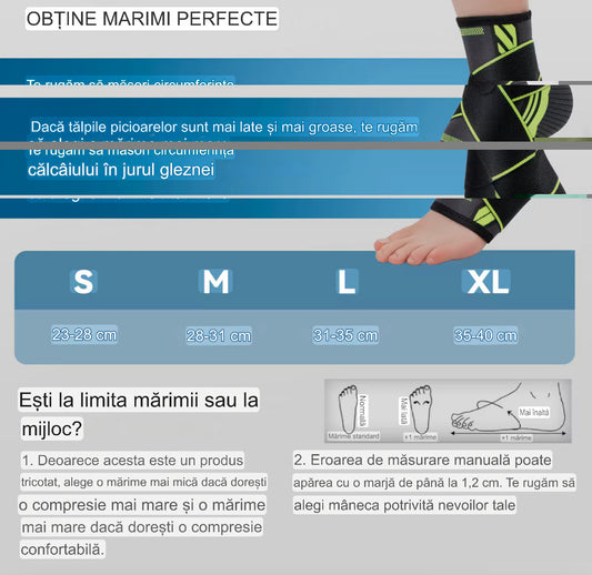 Glezniera de Compresie – Suport profesional pentru glezna