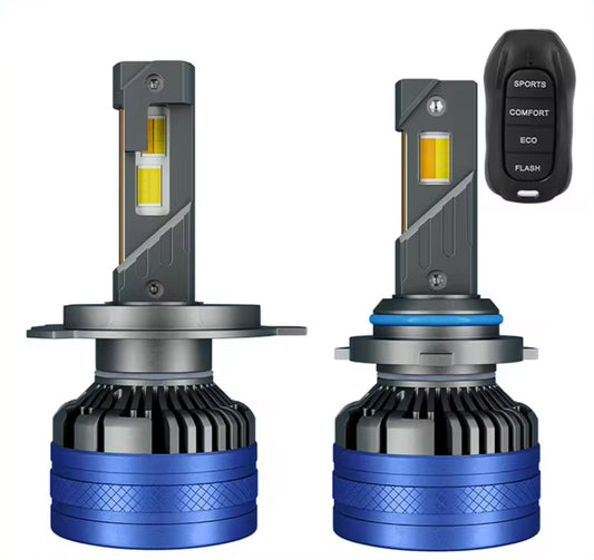 Set 2 Becuri Led Premium cu Telecomanda ,430 w  ,27000lm,schimbarea intensitatii