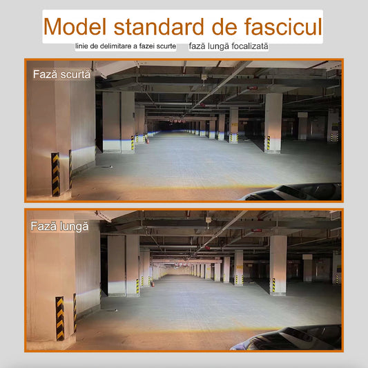 Set 2 Becuri Led Arover C68,Model 2026 , Canbus, 380w, 23.000lm, alb 6000k, compatibil H1, H4, H7, H11.