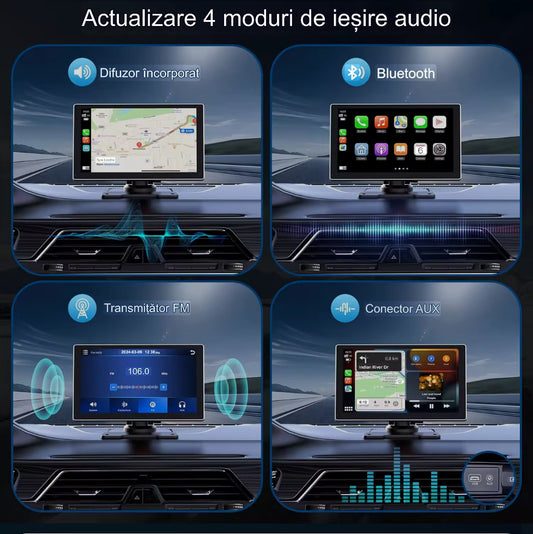 Navigatie Smart ,Android Auto,Apple Car Play ,Waze,Handsfree,Gps,Ecran 7 inch, Bluetooth