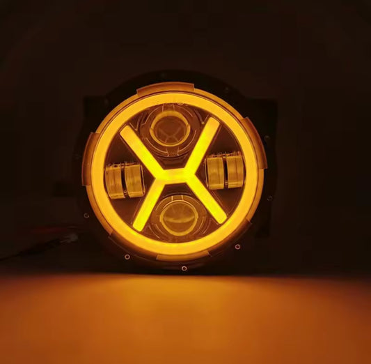 Proiector/Far LED Spider Arover  7″ – 36 W galben, 72 W alb , poziție 5 W – 12-24 V, IP67 (Copy)