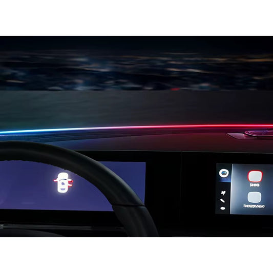 Bandă LED Auto Parbriz 1.5 m – Iluminare RGB, Telecomanda,Buton si Aplicatie.