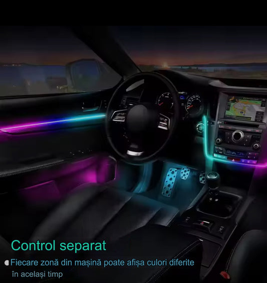 Set 18 Lumini ambientale Symphony,RGB,Bluetooth cu LED cu aplicatie mobila