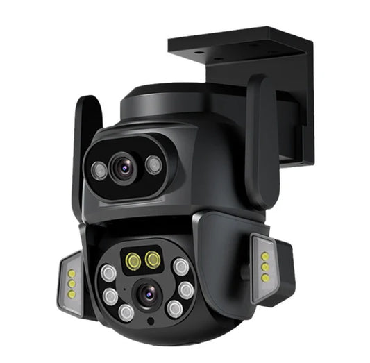 Cameră Supraveghere WiFi Tuya 3MP Full HD – Night Vision Color, Detectare Mișcare, IP66