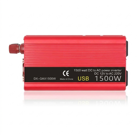 Invertor de tensiune auto 12/24 v - 220v/50hz ,Putere 1000W-3000W ,Cu Bricheta auto si Clip baterie,USB,ventilatoare inteligente