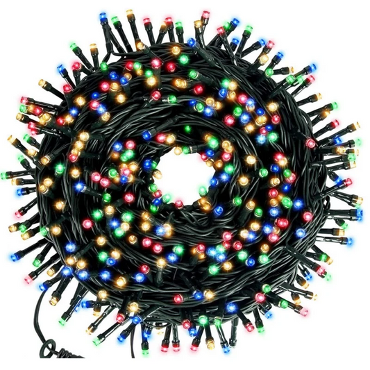 Instalație Luminoasă LED cu 300 de LED-uri pentru Bradul de Crăciun și Decorațiuni Interioare, Iluminat Decorativ Festiv pentru Sărbători